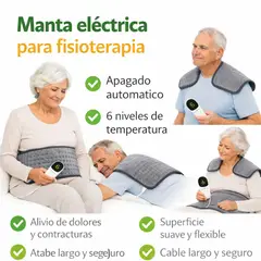 MOVI - MANTA ELECTRICA PARA FISIOTERAPIA 55X30 CMS, CON CONTRO DE TEMPERATURA