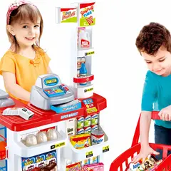 GENERICO - Juguete Supermercado Con Carrito De Compras Juego de Rol