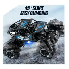 GENERICO - Auto Control Remoto RC Monster Truck 4x4 Drift Giro 360° Azul