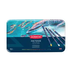DERWENT - Lápices Acuarelables Inktense - Set de 72 Colores