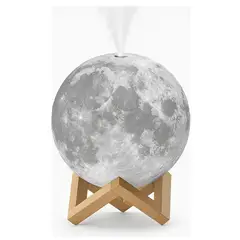 MOVI - Lampara Humidificador Con Forma De Luna 3D, Carga USB