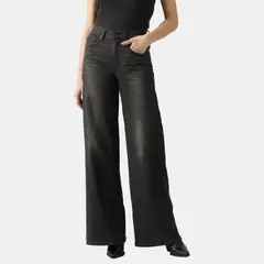 LEVIS - Jeans Mujer 728 Hr Wide Leg Gris