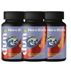 DUN - Pack 3x Probióticos 50 Billones 14 Cepas y Prebiótico Dun® Hero Biotix 90 Cápsulas