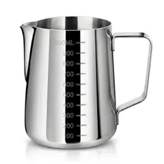 GENERICO - Jarro Leche Acero Inoxidable 1000mL Medidor Barista Lechero