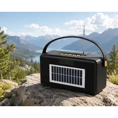 GENERICO - Parlante Bluetooth Solar Portatil Con Radio FM USB TF Recargable Para Exterior