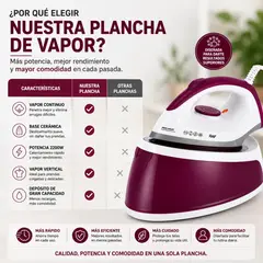 MOVI - SET DE PLANCHADO PROFESIONL VAPOR CONTINUO