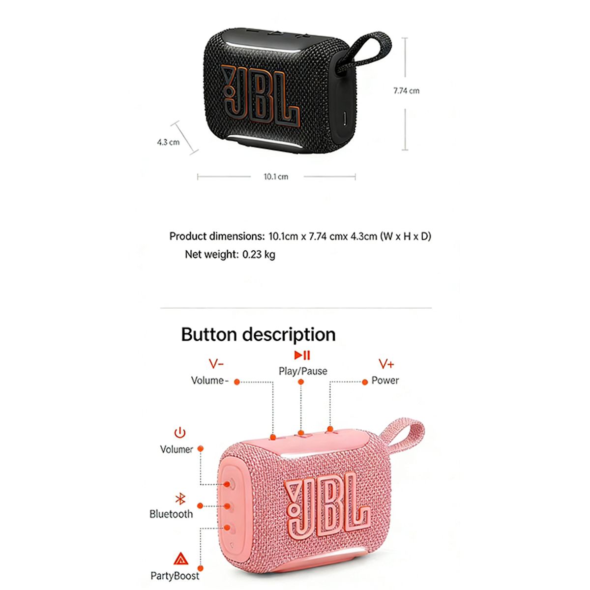 JBL - Parlante JBL Go 5 Original Bluetooth 6.0 IP68 Y Estuche