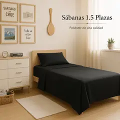 ARMONIA - Sabanas 1.5 Plaza Polialgodon Alta Calidad 804 para Hogar