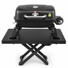 AMERICAN GRILL - Parrilla Exterior -Interior Electrica E1B Aspen Black + Carro Aspen