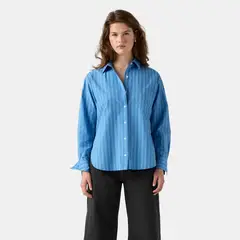 LEVIS - Blusa Mujer Harlie Boyfriend Shirt Celeste