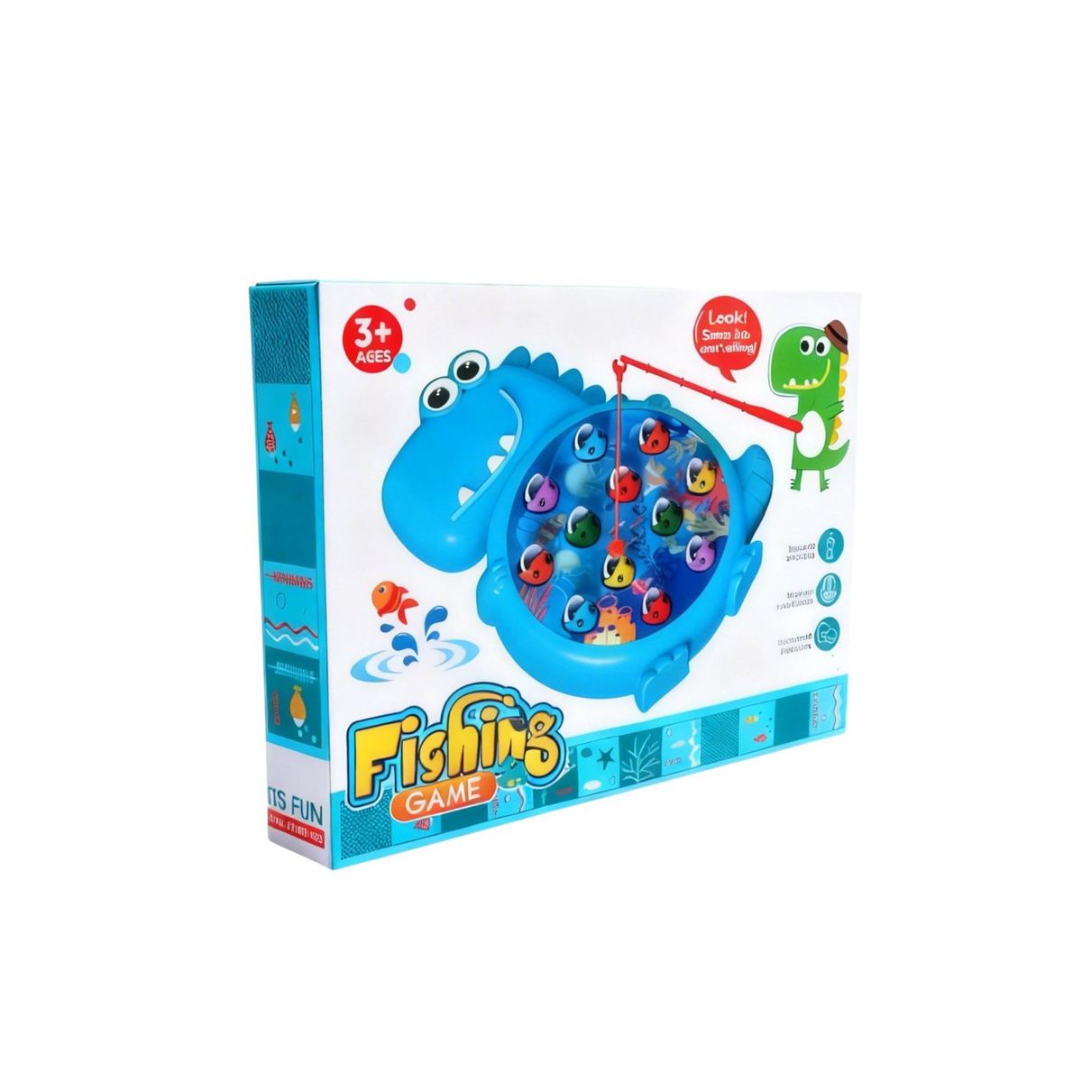 GENERICO - Juego De Pesca Magnética Dinosaurio Con 12 Peces Para Niños