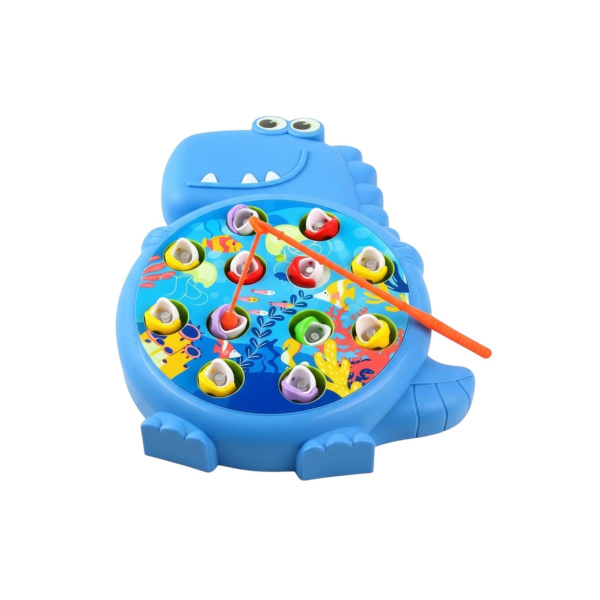 GENERICO - Juego De Pesca Magnética Dinosaurio Con 12 Peces Para Niños