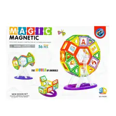 GENERICO - Juego De Bloques Magnéticos Magic 56 Piezas Con Ruedas