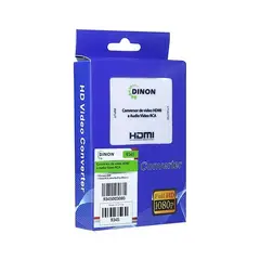 DINON - Adaptador Conversor Hdmi A Av Rca Vídeo Análogo