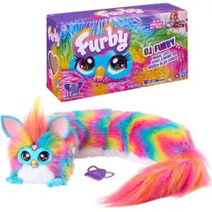 HASBRO GAMES - Furby Dj Arcoíris Interactivo Música Y Luces En Español