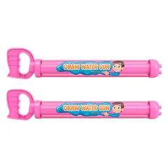 FLIPEREX - Set 2 Pistolas de Agua Espiral Manual Niños Verano Playa - Rosa