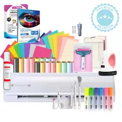 SILHOUETTE - Plotter cameo 5 alpha Blanca + Mini Estampadora + insumos Bg07
