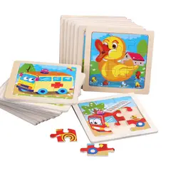 KINDA NICE - 30 Rompecabezas Figuras Surtidas Para Niños Pequeños Madera