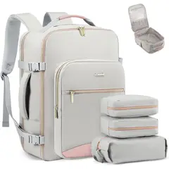 AVION - Mochila LOVEVOOK 40L Viaje Aprobada Avión Laptop 17