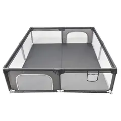 BEBESIT - Corral de Juego Infantil Bebés Playpen 2x2m Gris