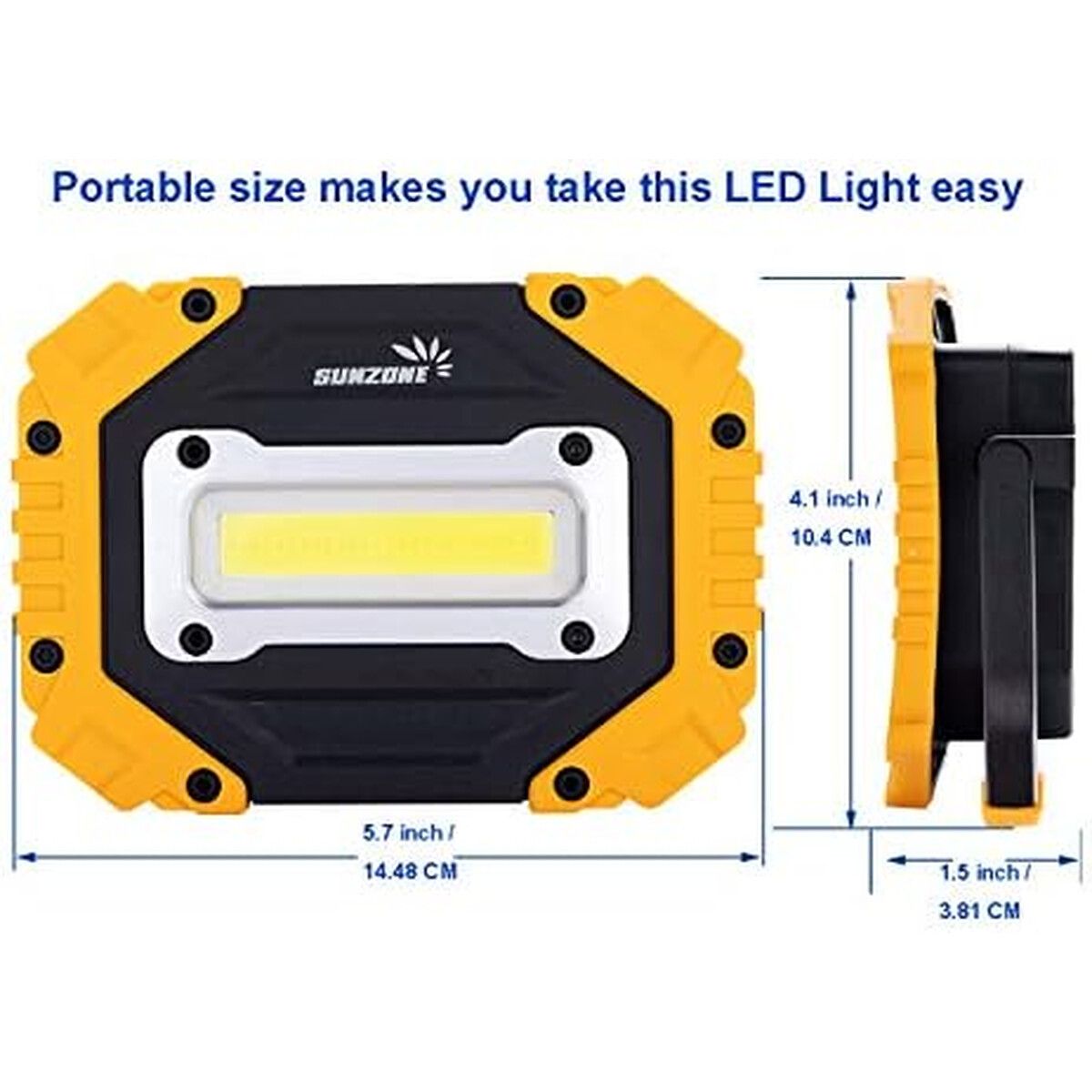 GENERICO - Reflector LED Sunzone 10W 750lm Portátil AA IP44 2 Pack