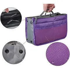 GENERICO - Organizador de Carteras Vercord Nylon Morado 8.2x2.5x5.5