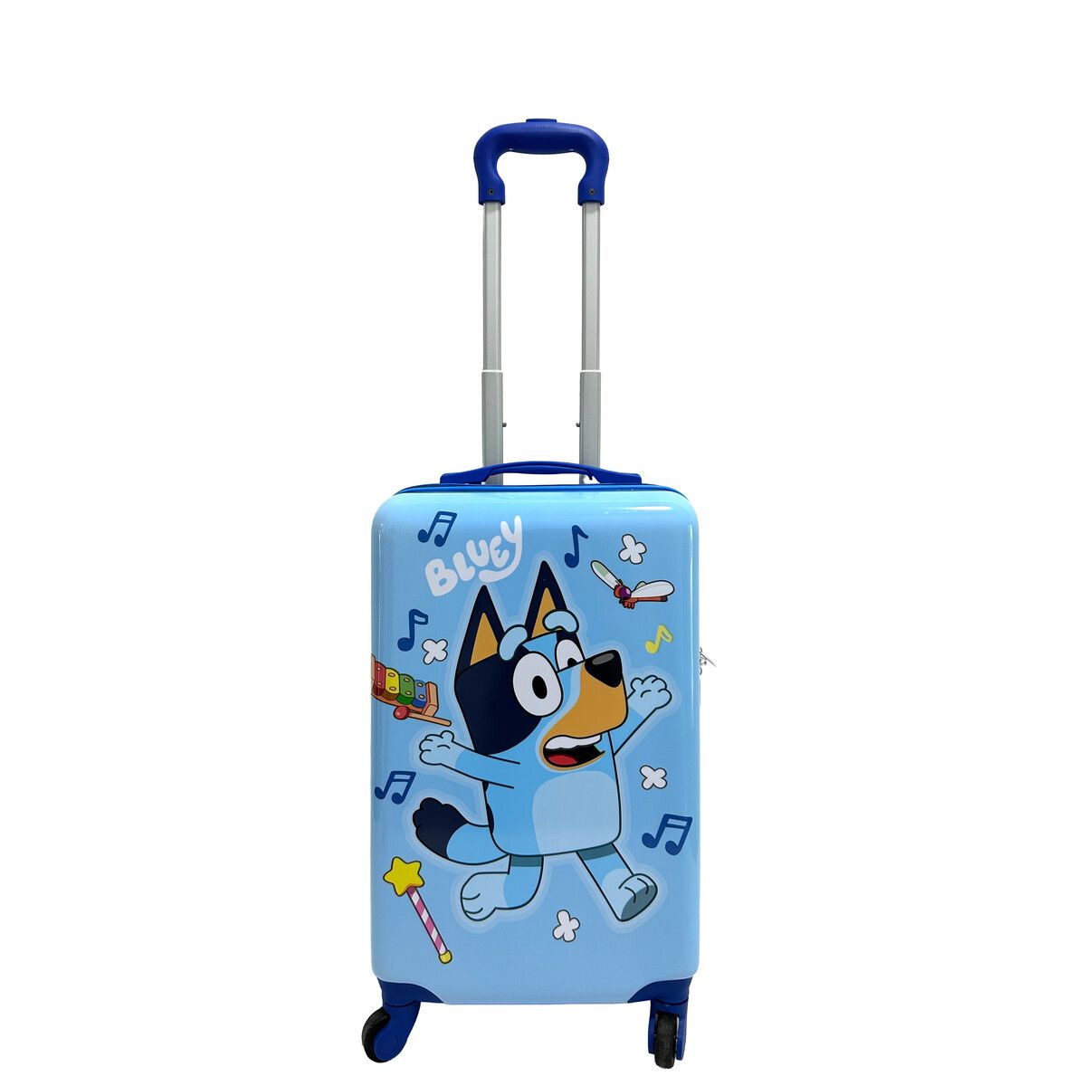 BLUEY - Maleta Infantil BBC Bluey 18 Pulgadas ABS Rígida Celeste
