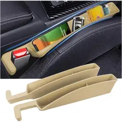 BEIGE - Organizador Asiento Stacool 2PCS TPE Para Auto
