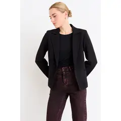 ASH - Blazer Liso Mujer Negro