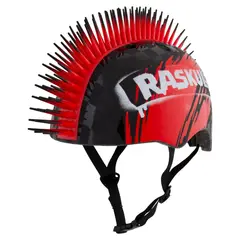 CASCO - Bicicleta Niño Raskullz Hawk Mohawk 5054cm Negro Rojo
