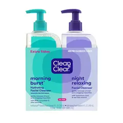 CLEAR - Limpiador Facial Clean Morning Burst Night 2x240ml OilFree