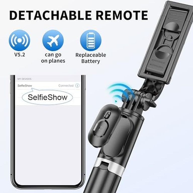 GENERICO Palo Selfie Trípode SelfieShow LDPK07 103cm Bluetooth