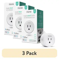 IHOME - Enchufe Inteligente 10A WiFi Pack 3 Alexa Google