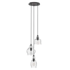 BETTER - Lámpara Colgante Homes Gardens 3 Luces LED 61cm Negro