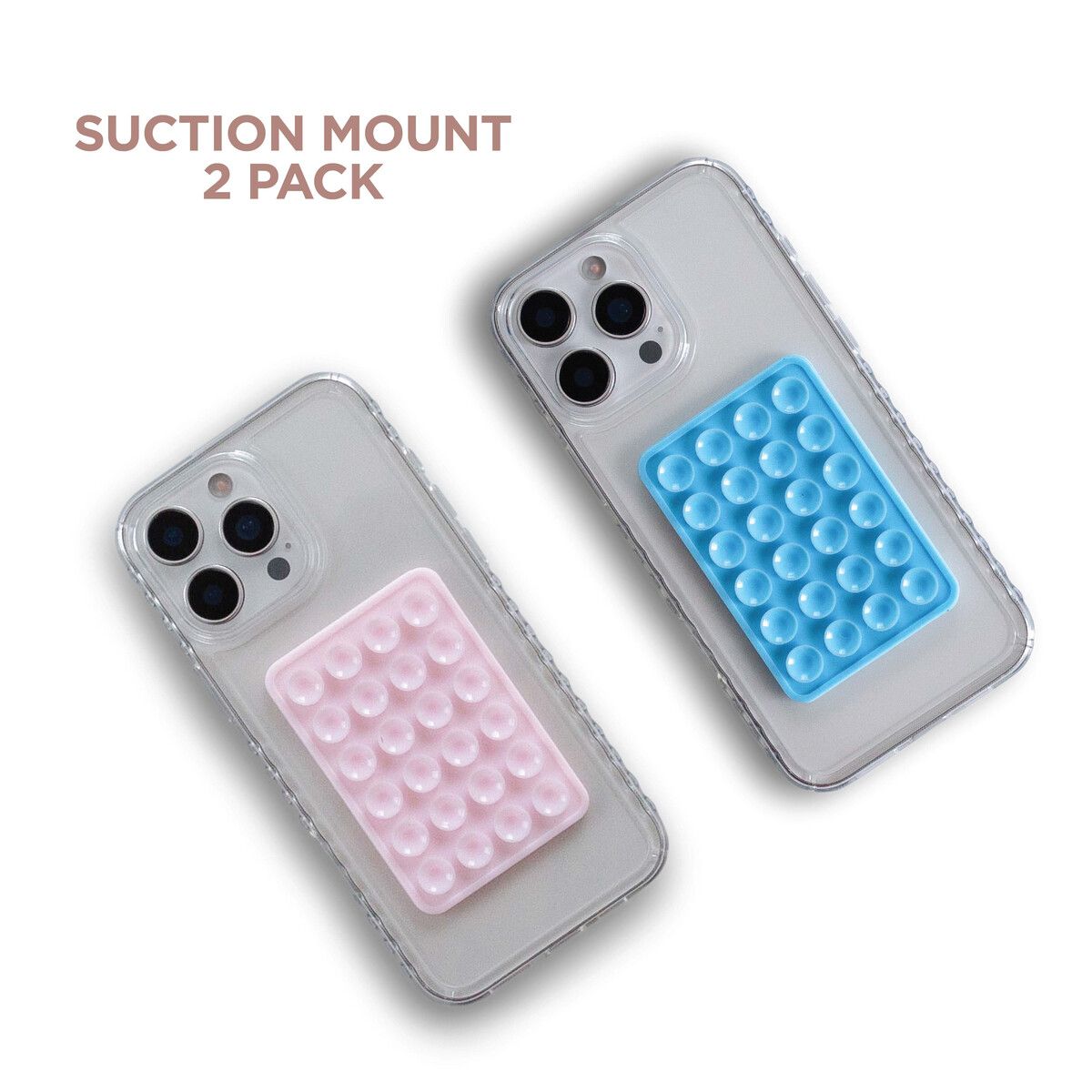 BODY GLOVE - Soporte Celular Body Glove Karma Succión 2 Pack Azul Rosado