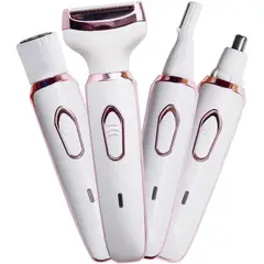 GENERICO - Depiladora Eléctrica ANFOOS 4en1 USB Rostro Nariz Cejas