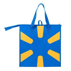 DELUXE - Bolsa Térmica Walmart Grande Reutilizable Azul