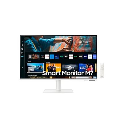 Samsung Monitor Smart M7 27 Uhd 4K Apps Tv Blanco