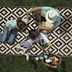 MINE - Alfombra Exterior SAND 5x8ft Reversible Impermeable
