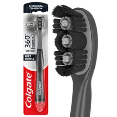 COLGATE - Cepillo Dental 360 Vibrate Carbón Batería Suave