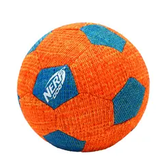 NERF - Pelota Dog XWeave Squeak Grande Naranja Azul