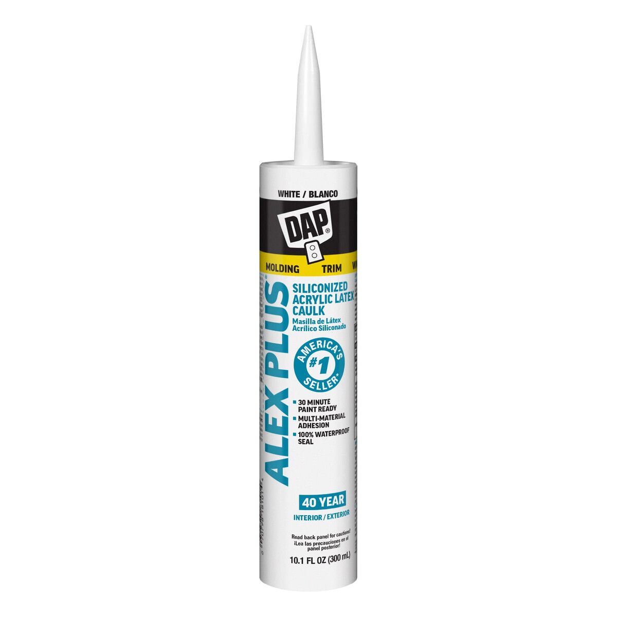 Sellador Acrílico DAP Alex Plus 10.1oz Blanco Silicona, marca DAP - Foto 2