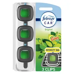 FEBREZE - Aromatizante Auto Gain Clip 3 Unidades