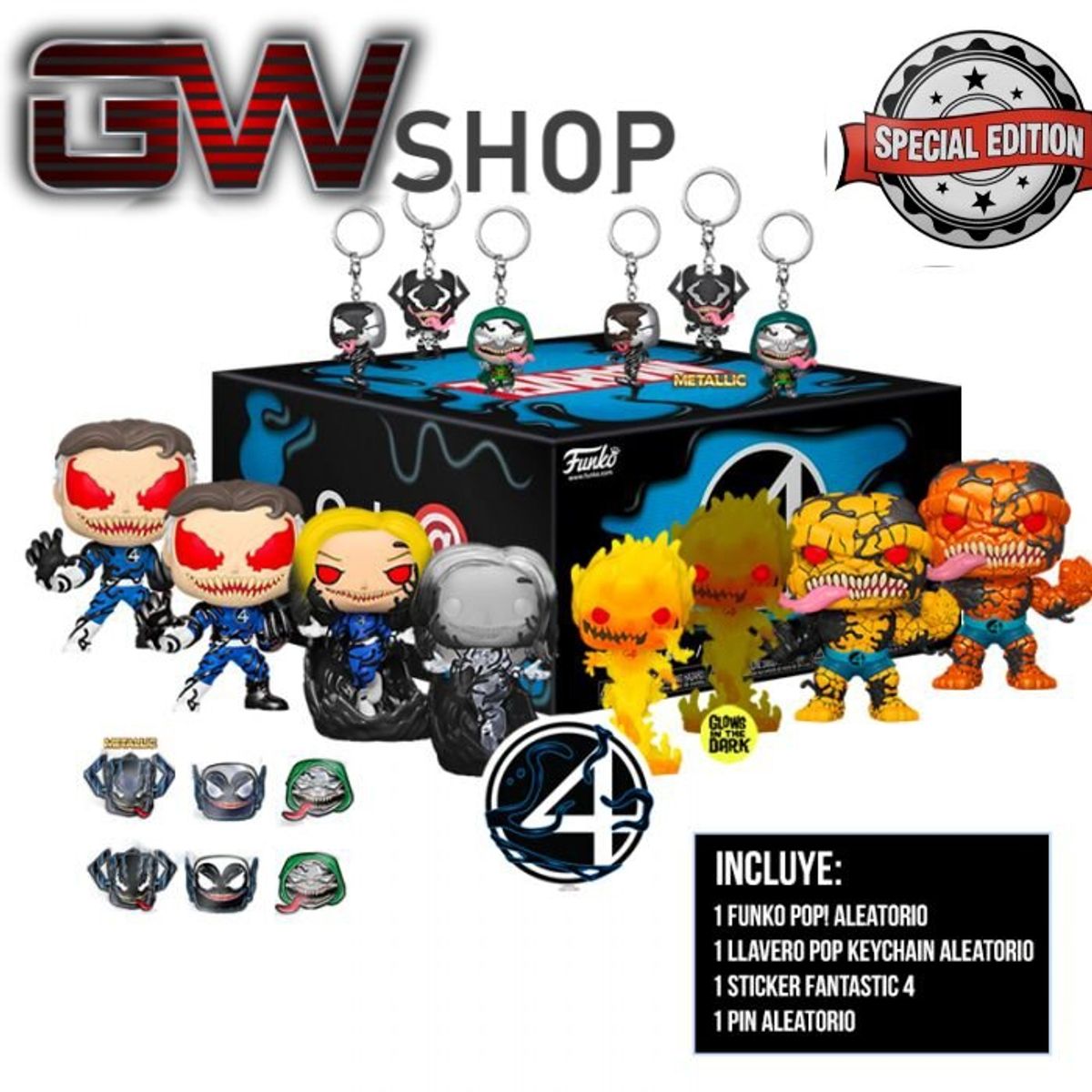 FUNKO - Funko Pop Mistery Box Marvel Fantastic 4 Special