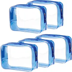 GENERICO - Neceser Transparente Pangda PVC 5 Unidades 23x16x7,5cm