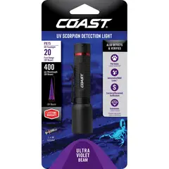 COAST - Linterna UV PX75 400NM Aluminio Clip Bolsillo