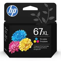 HP - Cartucho Tinta 67XL Tricolor Alto Rendimiento Original
