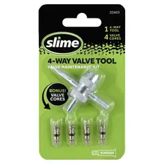 SLIME - Herramienta 4Way con 4 Núcleos de Válvula Repuesto