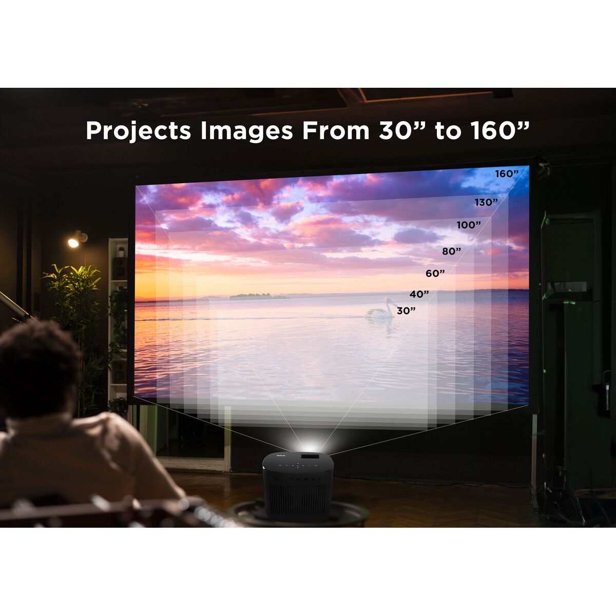 RCA - Proyector RCA RPJ181 720P LED 120lm HDMI USB Home Theater