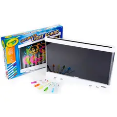 CRAYOLA - Pizarra LED Ultimate Light Board Blanca 6 Marcadores